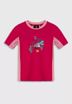 Lego tricou de inot pentru copii culoarea roz imagine
