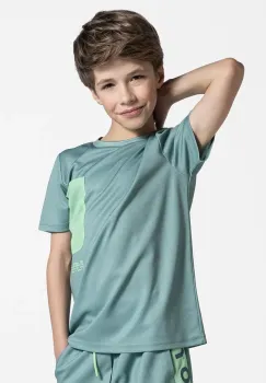 Lemon Explore tricou sport culoarea verde, cu imprimeu, ACTIVE BOY imagine