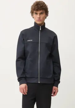 Les Deux bluza barbati, culoarea albastru marin, neted imagine