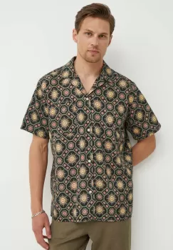 Les Deux camasa barbati, culoarea negru, regular, LDM401087 imagine