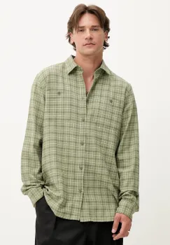 Les Deux camasa culoarea verde, cu guler clasic, relaxed, 1000104 imagine