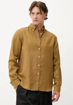Les Deux camasa de in culoarea verde, cu guler button-down, regular, 1000001 imagine