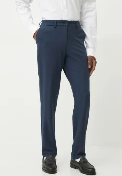 Les Deux pantaloni barbati, culoarea albastru marin, drept, LDM501072 imagine