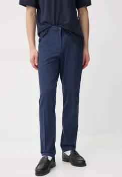 Les Deux pantaloni barbati, culoarea albastru marin, mulata, LDM501105 imagine