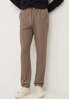 Les Deux pantaloni barbati, culoarea bej, cu fason chinos, LDM501101 imagine