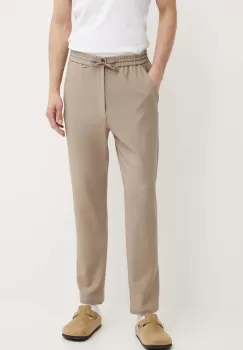 Les Deux pantaloni barbati, culoarea bej, cu fason chinos, LDM501101 imagine