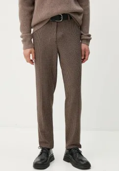 Les Deux pantaloni barbati, culoarea maro, drept, LDM501092 imagine