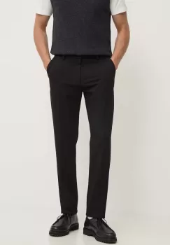 Les Deux pantaloni barbati, culoarea negru, drept imagine