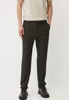 Les Deux pantaloni barbati, culoarea verde, drept, LDM501072 imagine