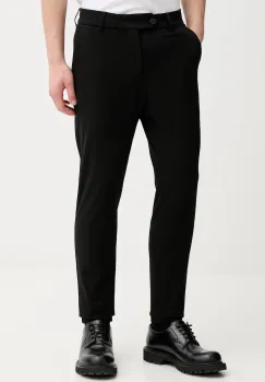 Les Deux pantaloni culoarea negru, mulata, 100501001 imagine