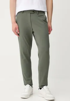 Les Deux pantaloni culoarea verde, drept, 1000792 imagine