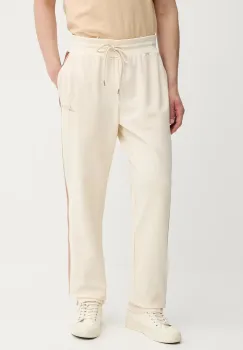 Les Deux pantaloni de trening culoarea bej, cu imprimeu, 1000134 imagine