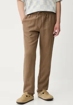 Les Deux pantaloni din in culoarea verde, drept, 1000808 imagine