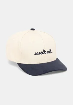 Les Deux sapca de baseball din bumbac culoarea bej, cu imprimeu, 1000110 imagine