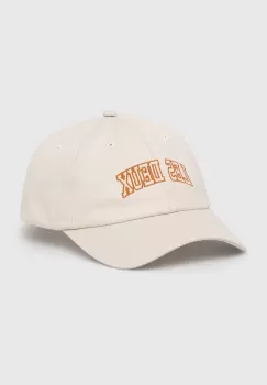 Les Deux sapca de baseball din bumbac culoarea bej, cu imprimeu imagine