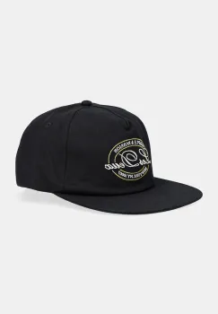 Les Deux sapca de baseball din bumbac culoarea negru, cu imprimeu, 1000145 imagine