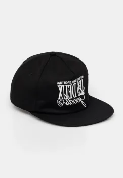 Les Deux sapca de baseball din bumbac culoarea negru, cu imprimeu, LDM703049 imagine