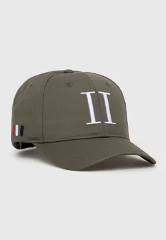 Les Deux sapca de baseball din bumbac culoarea verde, cu imprimeu imagine