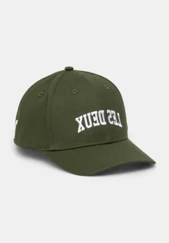 Les Deux sapca de baseball din bumbac culoarea verde, cu imprimeu, LDM702099 imagine
