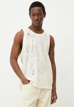 Les Deux tricou culoarea bej, LDM101219 imagine