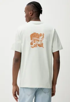 Les Deux tricou din bumbac barbati, culoarea verde, cu imprimeu, LDM101211 imagine
