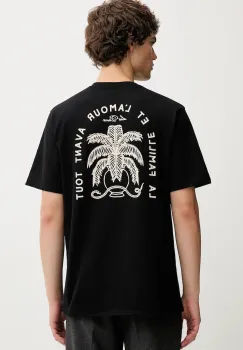 Les Deux tricou din bumbac culoarea bej, cu imprimeu, 1000212 imagine