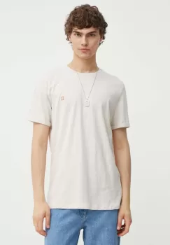 Les Deux tricou din bumbac culoarea bej, neted imagine