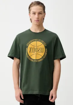 Les Deux tricou din bumbac culoarea verde, cu imprimeu, 1000971 imagine