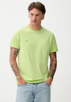 Les Deux tricou din bumbac culoarea verde, uni, 1000201 imagine