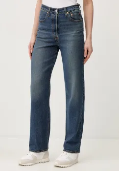 Levi's blugi drepti de dama RIBCAGE STRAIGHT ANKLE imagine