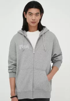 Levi's bluza barbati, culoarea gri, cu gluga, melanj imagine