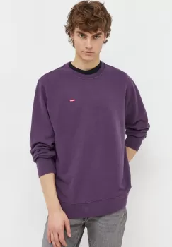 Levi's bluza barbati, culoarea violet, neted imagine