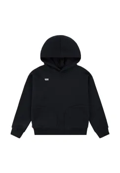 Levi's bluza copii BATWING CHEST HIT HOODIE culoarea negru, cu gluga, neted, 3EL078 imagine
