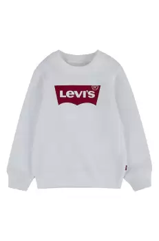 Levi's Bluza copii culoarea alb, cu imprimeu imagine