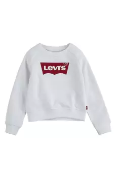 Levi's Bluza copii culoarea alb, cu imprimeu imagine