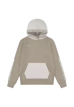 Levi's bluza copii culoarea bej, cu gluga, cu imprimeu imagine