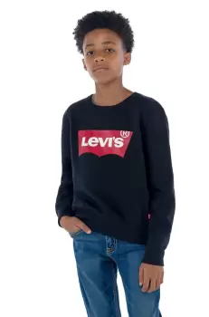Levi's Bluza copii culoarea negru, cu imprimeu imagine