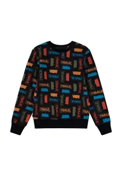 Levi's bluza copii culoarea negru, modelator imagine