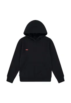 Levi's bluza copii MINI BATWING HOODIE culoarea negru, cu gluga, neted, 8EL452 imagine