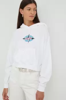 Levi's bluza femei, culoarea alb, cu imprimeu imagine