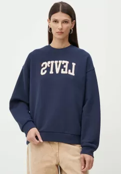 Levi's bluza femei, culoarea albastru marin, cu imprimeu, 001B5 imagine