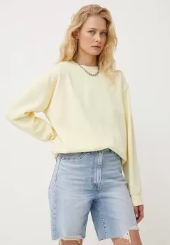 Levi's bluza femei, culoarea galben, neted, A5942 imagine