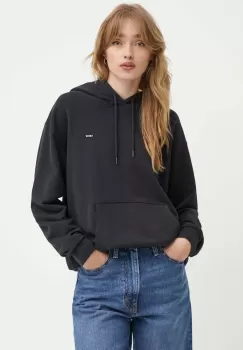 Levi's bluza femei, culoarea negru, cu gluga, neted, A5943 imagine