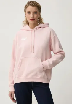 Levi's bluza femei, culoarea roz, cu gluga, cu imprimeu, A8801 imagine