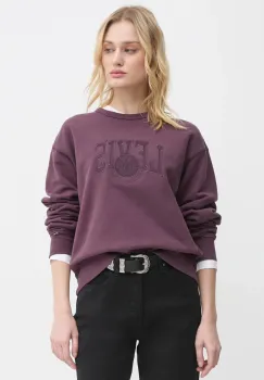 Levi's bluza femei, culoarea violet, cu imprimeu imagine