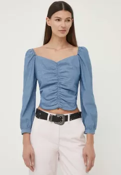 Levi's bluza subtire de blugi femei, neted imagine