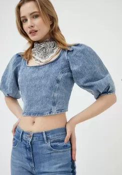 Levi's bluza subtire de blugi femei, neted imagine
