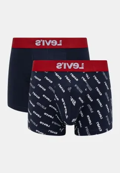 Levi's boxeri 2-pack barbati, culoarea albastru marin, 37149-0973 imagine