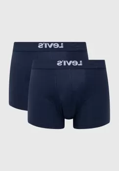 Levi's boxeri 2-pack barbati, culoarea albastru marin imagine