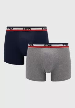 Levi's boxeri 2-pack barbati, culoarea albastru marin imagine
